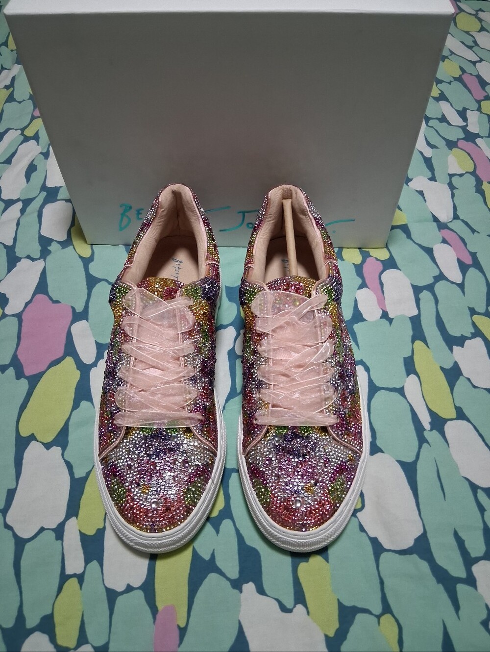 Betsey Johnson Sidney Rhinestone Sneakers - Picture 2 of 12